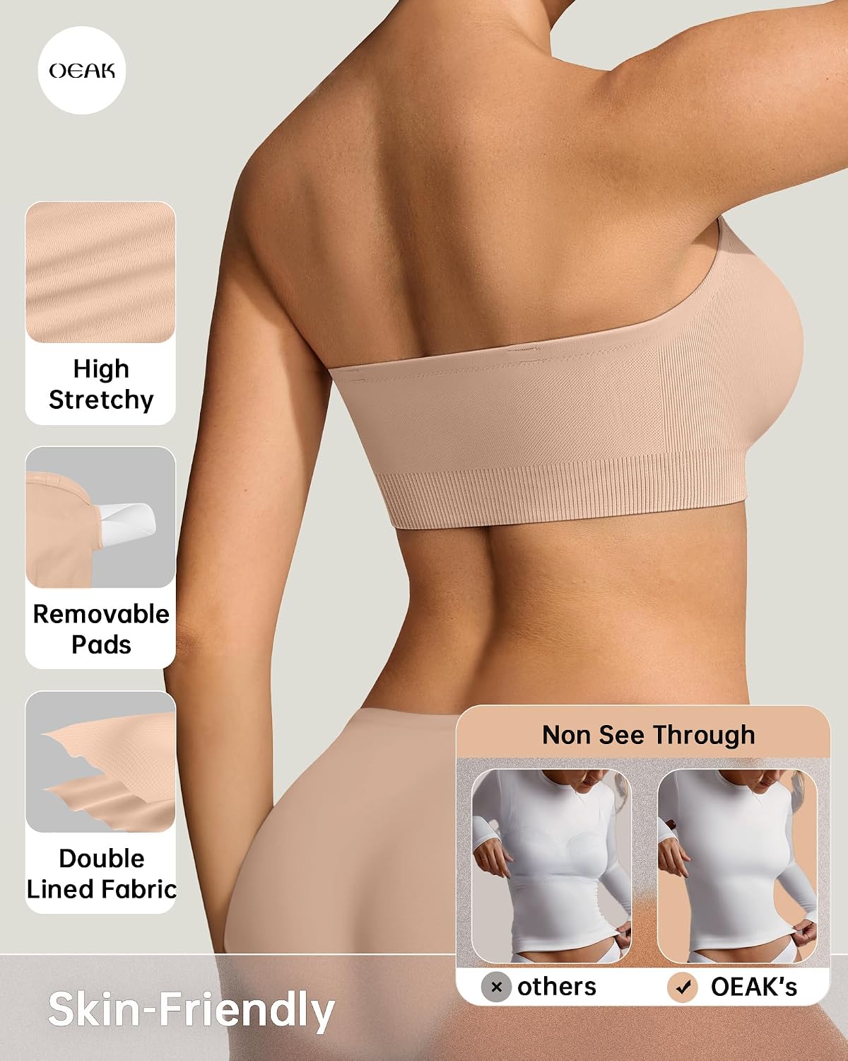 Seamless Comfort Strapless Bras