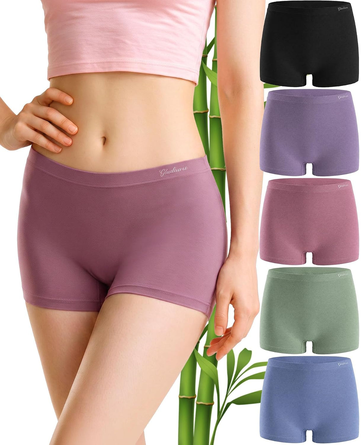 Comfortable Bamboo Viscose Boyshorts Pack