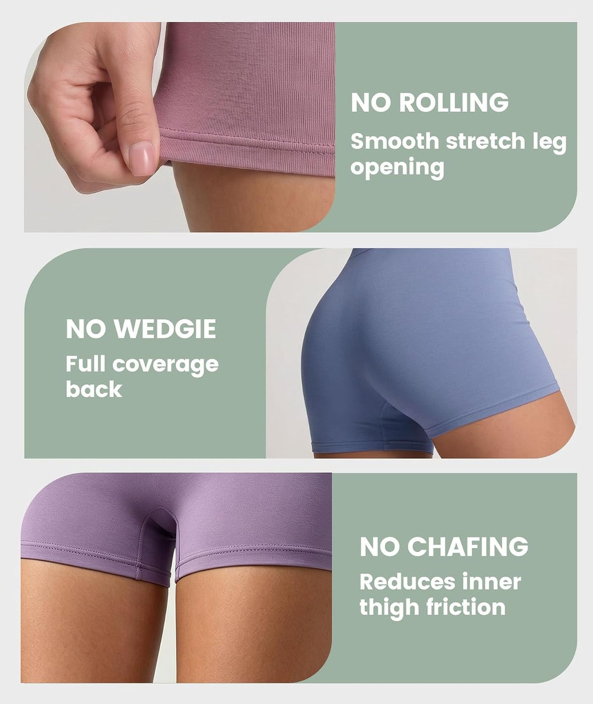 Comfortable Bamboo Viscose Boyshorts Pack