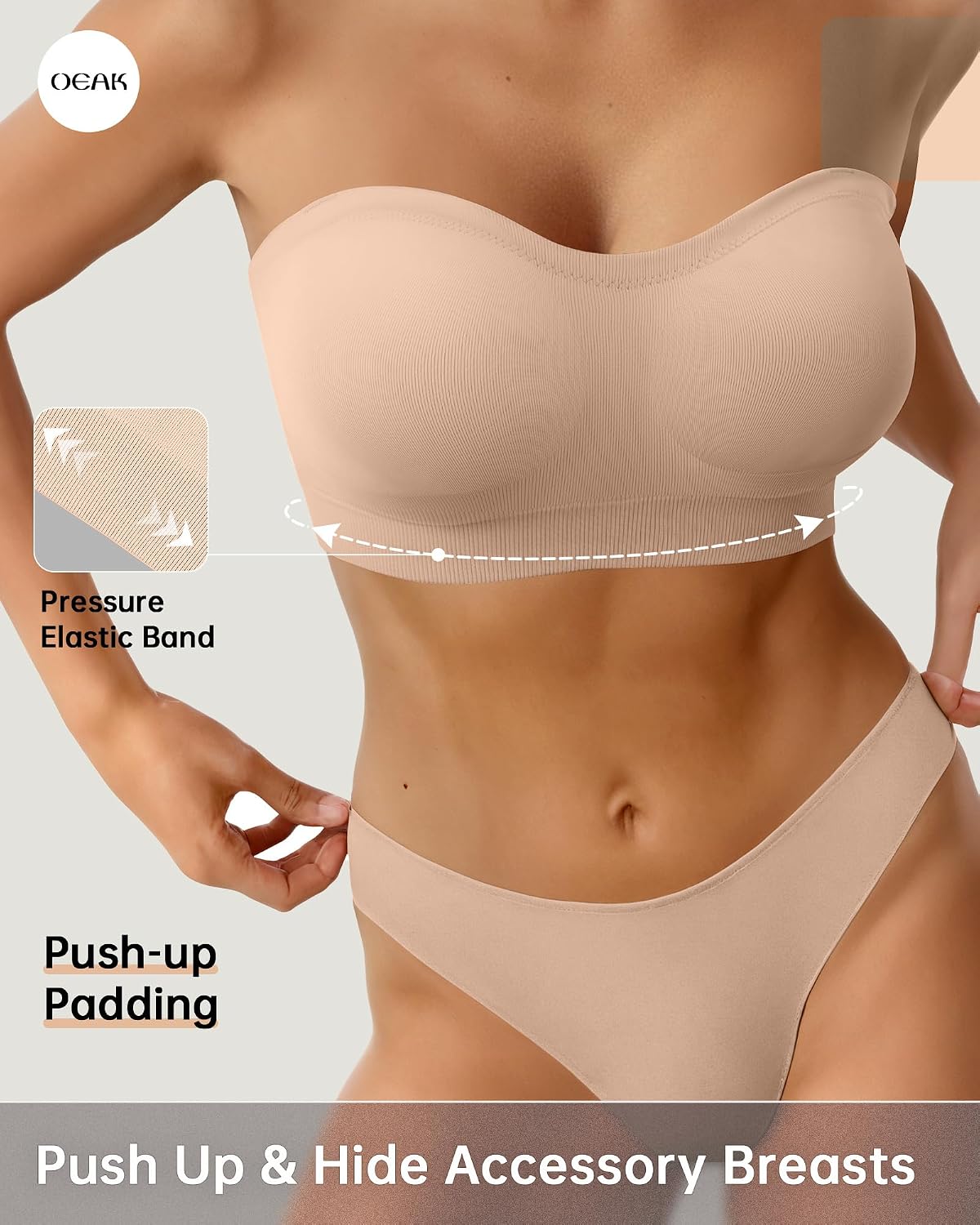 Seamless Comfort Strapless Bras