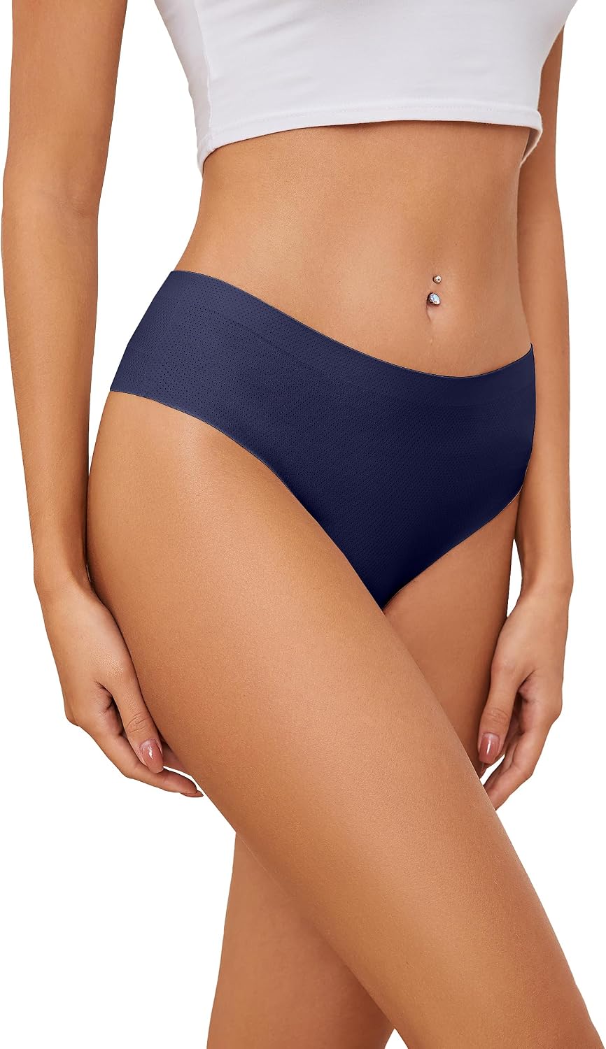 Seamless High-Waisted Thong Underwear