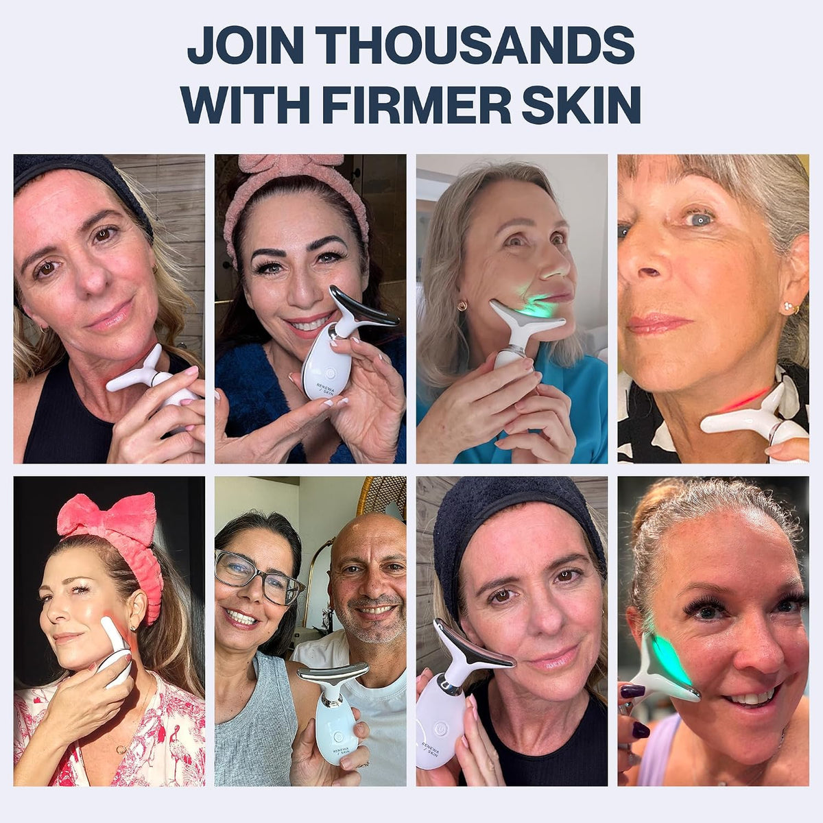 RenewaSkin Face & Neck Sculpting Tool + 3 AgeDefy Serums, Complete Sculpting & Brightening Bundle, Hydrating, Smoothing & Skin-Barrier Support for a Radiant-Looking Complexion